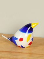 Vogeltje primaire kleuren uit glas 12 cm, SA-12 Vogeltje primaire kleuren uit glas 12 cm, SA-12