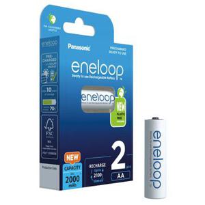 Panasonic Eneloop BK-3MCDE/2BE Oplaadbare AA batterijen 2000mAh - 2 stuks.