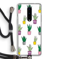 Sanseveria: OnePlus 8 Transparant Hoesje met koord