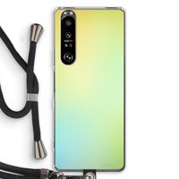 Minty mist pastel: Sony Xperia 1 III Transparant Hoesje met koord
