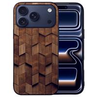 Wooden Cubes Tpu Hoesje Apple iPhone 17 Pro