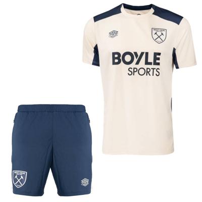 Umbro West Ham United Trainingsset 2025-2026 Beige Blauw