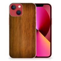 Apple iPhone 13 | Bumper Hoesje | Donker Hout