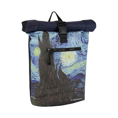New Rebels Waterproof Rolltop Rugzak 15.6&apos;&apos; Mart Art Sterrenacht