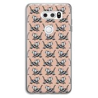 Zwarte poes: LG V30 Transparant Hoesje