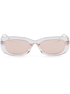 Prada Eyewear lunettes de soleil Symbole à monture transparente - Tons neutres