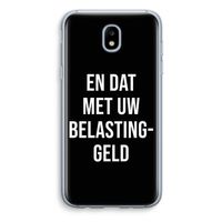 Belastinggeld - Zwart: Samsung Galaxy J5 (2017) Transparant Hoesje