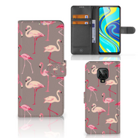 Xiaomi Redmi Note 9 Pro | Note 9S Telefoonhoesje met Pasjes Flamingo - thumbnail