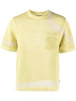 Stüssy pull en maille ajourée - Jaune