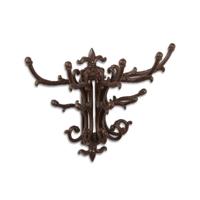 A CAST IRON SWIVEL COAT HOOK