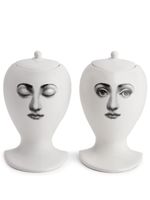 Fornasetti serre livres en céramique - Blanc - thumbnail