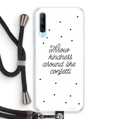 Confetti: Huawei P Smart Pro Transparant Hoesje met koord