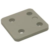 Gebr. Bodegraven drukplaten - zonder sleuf - 7 mm - kunststof - grijs - 192 st