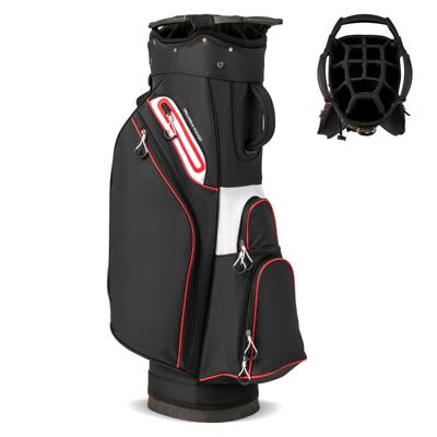 Golfbag Lichtgewicht Golfkar tas met 14 Vakken Waterafstotende Golftas Zwart