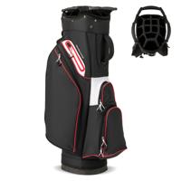 Golfbag Lichtgewicht Golfkar tas met 14 Vakken Waterafstotende Golftas Zwart