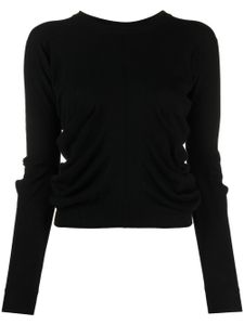 Maison Margiela pull à détails froncés - Noir