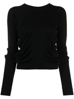 Maison Margiela pull à détails froncés - Noir