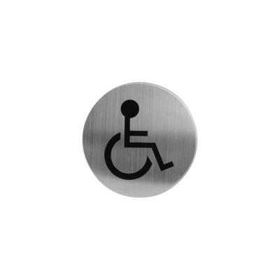 Pictogram toilet mindervalide zelfklevend ron