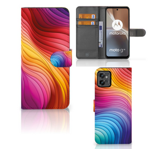 Book Case voor Motorola Moto G32 Regenboog