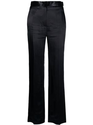 Victoria Beckham pantalon en satin à coupe droite - Noir