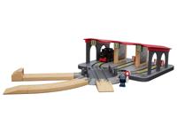 lupilu Houten treinset (Locomotiefloodsset)