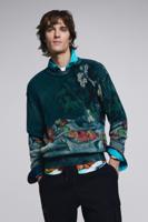 Trui stilleven textuur - BLUE - L