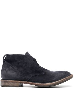 Moma bottines Polacco en daim - Bleu