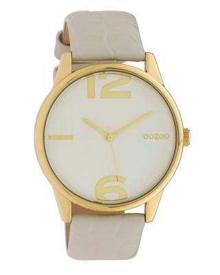 OOZOO Timepieces Horloge Stonegrey Croco | C10375