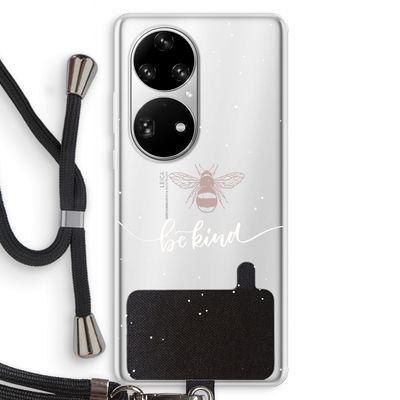 Be(e) kind: Huawei P50 Pro Transparant Hoesje met koord