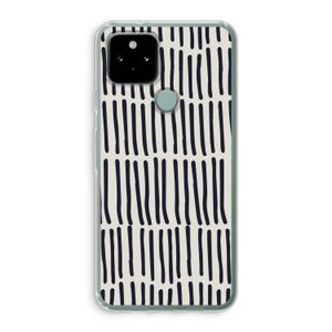 Moroccan stripes: Google Pixel 5 Transparant Hoesje