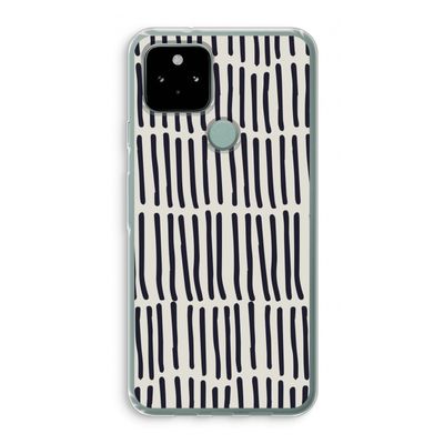 Moroccan stripes: Google Pixel 5 Transparant Hoesje