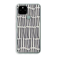 Moroccan stripes: Google Pixel 5 Transparant Hoesje Moroccan stripes: Google Pixel 5 Transparant Hoesje