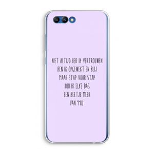 Zelfvertrouwen: Honor 10 Transparant Hoesje