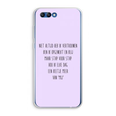 Zelfvertrouwen: Honor 10 Transparant Hoesje