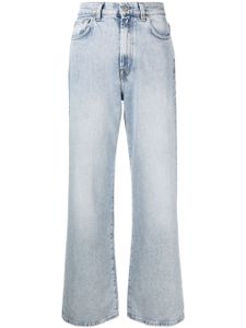 7 For All Mankind x Chiara Biasi jean droit à taille basse - Bleu