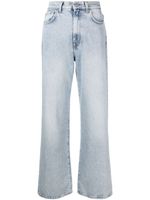 7 For All Mankind x Chiara Biasi jean droit à taille basse - Bleu