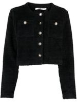 b+ab cardigan à effet brossé - Noir