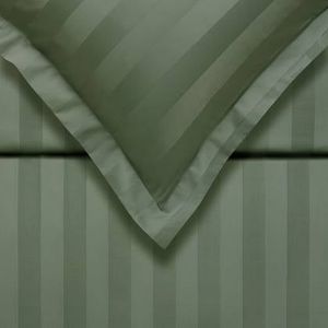 Vandyck Purity Stripe Dekbedovertrek 140 x 200/220 cm - Sage Green