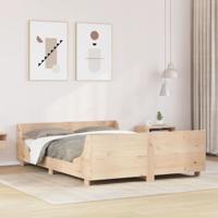 Bedframe zonder matras massief grenenhout 120x190 cm