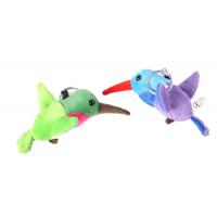 Pluche knuffel kolibrie vogel sleutelhanger - 12 cm - Dieren cadeau knuffeltjes - tashangers