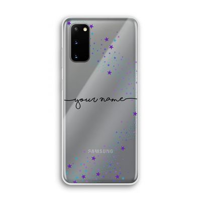 Sterren: Samsung Galaxy S20 Transparant Hoesje