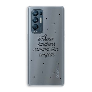 Confetti: Oppo Find X3 Neo Transparant Hoesje