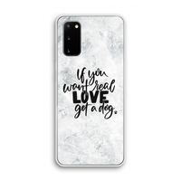 Partner in crime: Samsung Galaxy S20 Transparant Hoesje