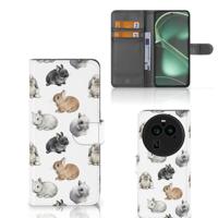 Telefoonhoesje | Met pasjeshouder | voor OPPO Find X6 Pro Konijntjes