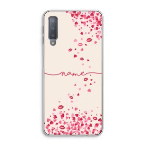 Hartjes en kusjes: Samsung Galaxy A7 (2018) Transparant Hoesje