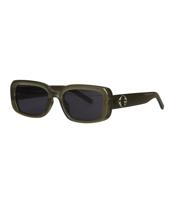 Spectrum zonnebril trendy rechhoek groen smoke glas dames