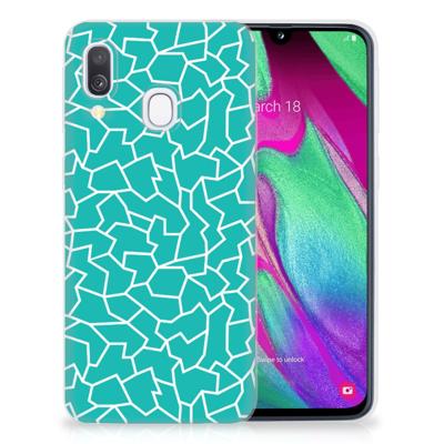 Samsung Galaxy A40 | Hoesje maken | Cracks Blue