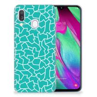 Samsung Galaxy A40 | Hoesje maken | Cracks Blue