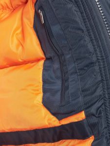 Urban Classics / Bomberjack Hooded Heavy Fake Fur in blauw Urban Classics / Bomberjack Hooded Heavy Fake Fur in blauw