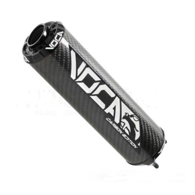 Einddemper Voca Bestia CNC carbon zwart